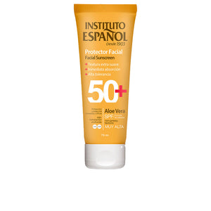 Instituto Español Protetor Solar Facial Aloe Vera Tubo SPF50+ 75ml
