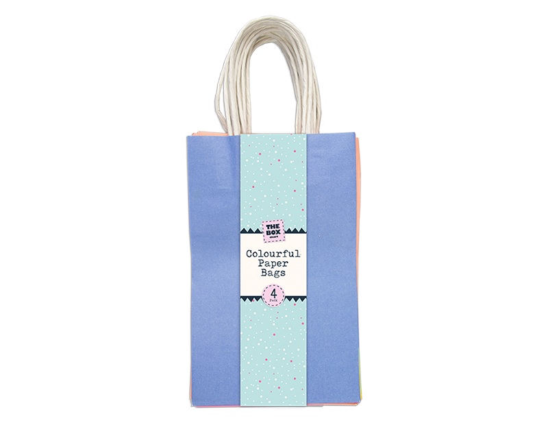Pack 4 Sacos Papel Coloridos