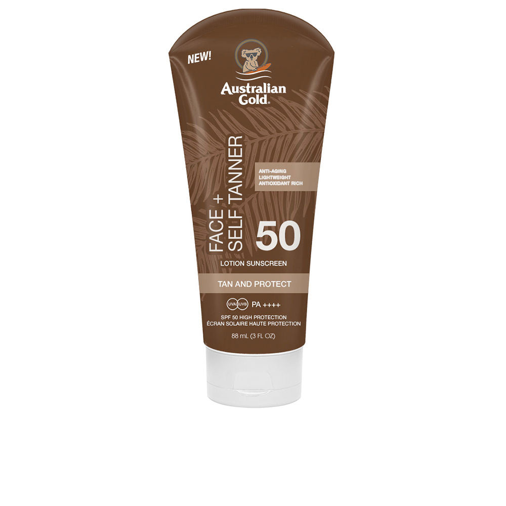 Australian Gold Autobronzeador Rosto SPF50 Protetor Solar 88ml