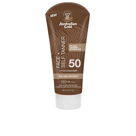 Australian Gold Autobronzeador Rosto SPF50 Protetor Solar 88ml