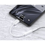 Techancy Cabo de Áudio Adaptador Lightning 3.5MM Branco