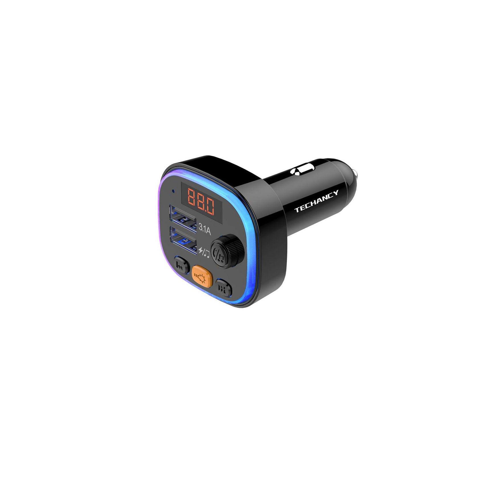 Transmisor FM Bluetooth USB Techancy para coche