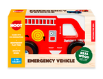 Juguete Vehículo Emergencia Madera