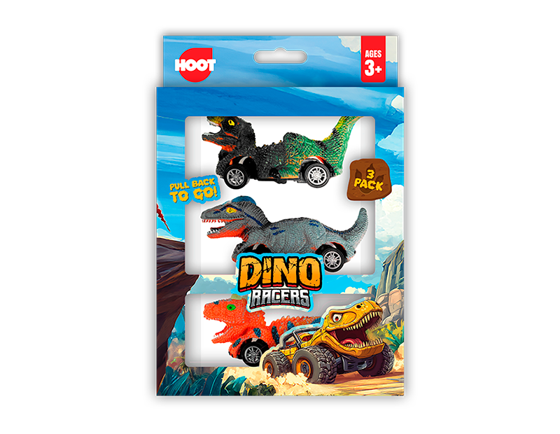 Brinquedo Carro Dinossauro 3 un