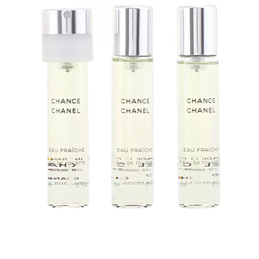 Chanel Chance Fraîche Eau de Toilette Vaporizador Twist & Spray Recambios 3 x 20 ml