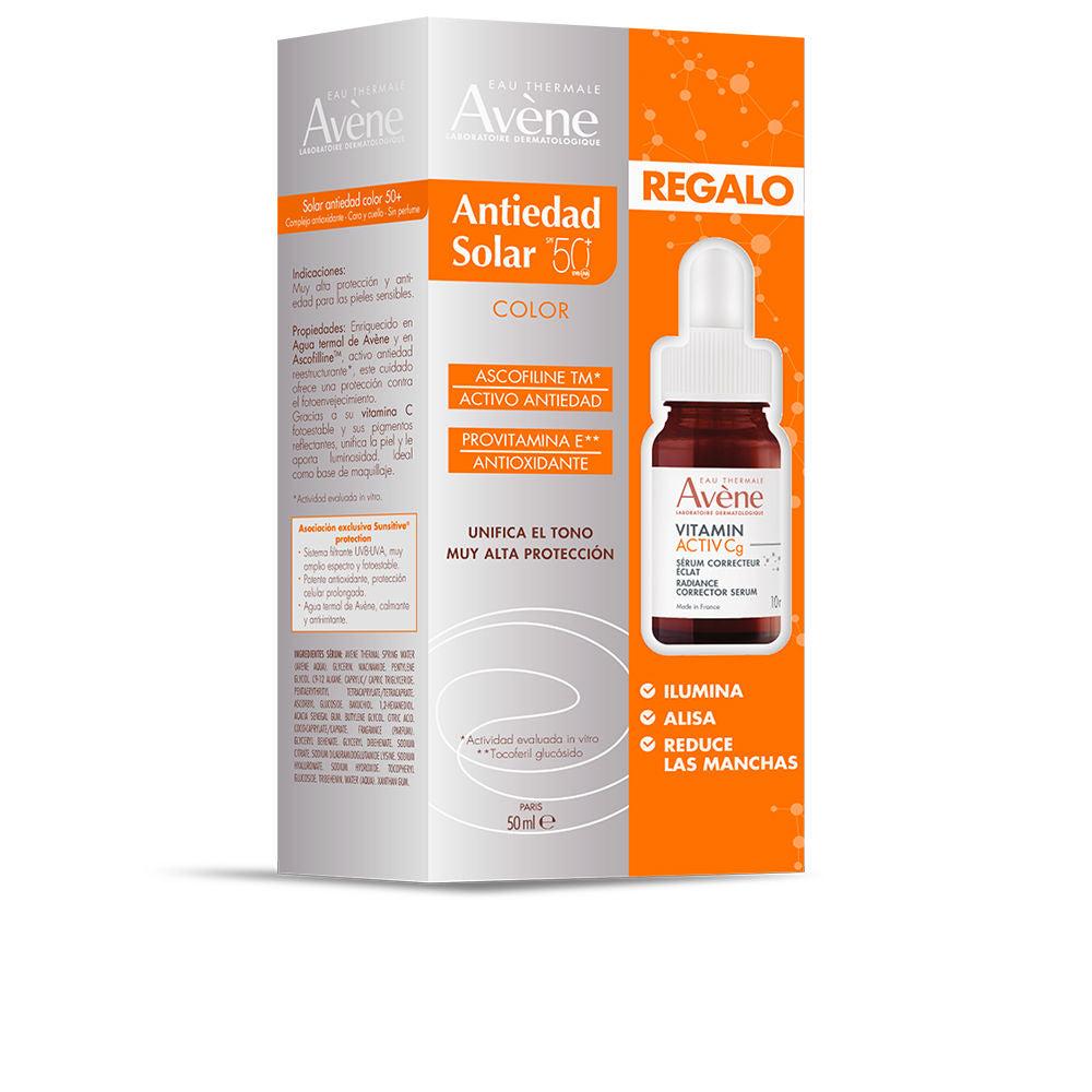 Avène Solaire Anti-Envelhecimento com Cor SPF50+ 2 Unidades 2 Pz