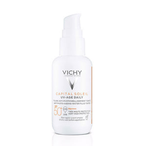 Vichy Capital Soleil UV Age Protetor Solar Diário Fluido Cor Clara SPF50+ 40ml
