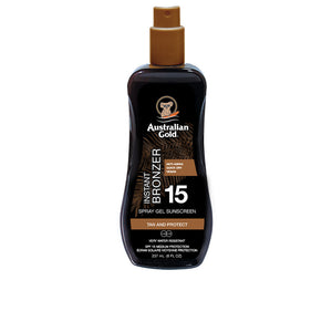 Australian Gold Sunscreen SPF15 Spray Gel With Instant Bronzer 237ml