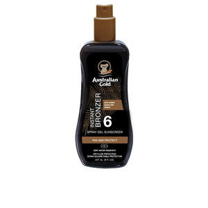 Australian Gold Sunscreen SPF6 Spray Gel With Instant Bronzer 237ml
