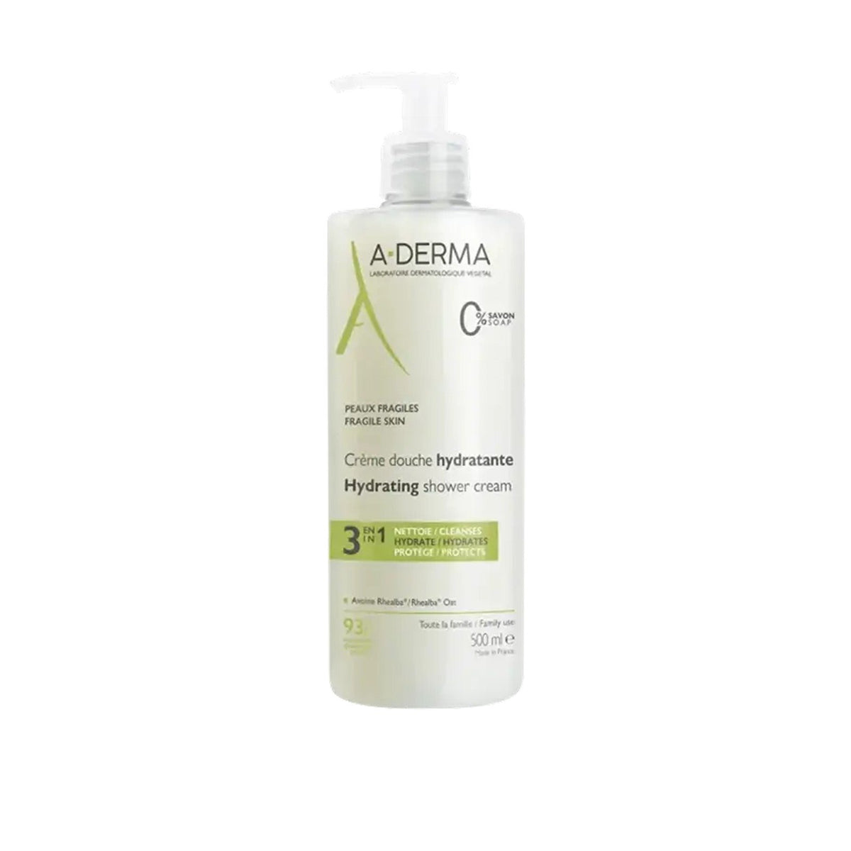 A-Derma Creme de Duche Hidratante 3 em 1 500ml