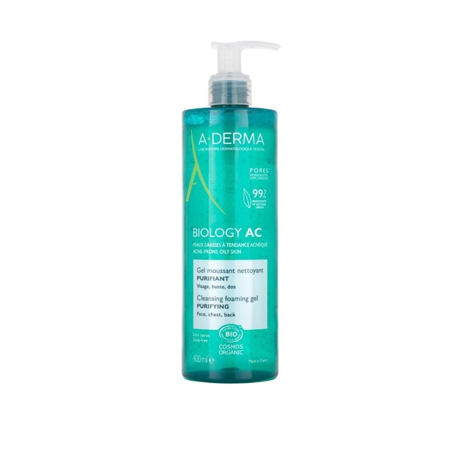 A-Derma Biology AC Purifying espuma de limpezaing Gel 400ml