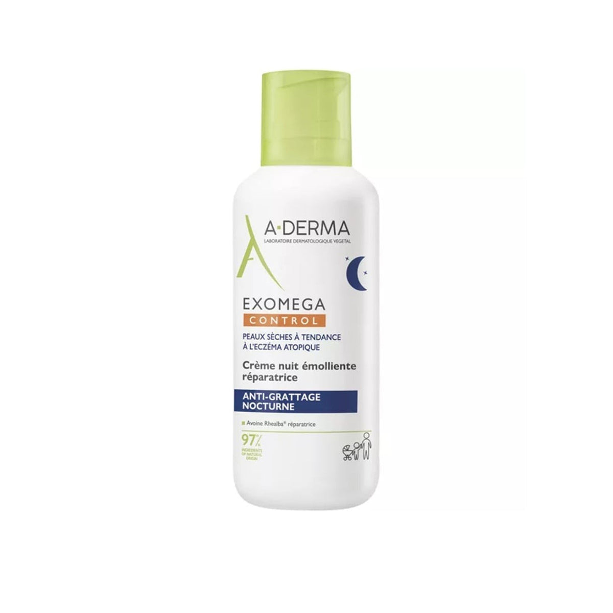 A-Derma Exomega Control Creme Emoliente Reparador de Noite 400ml
