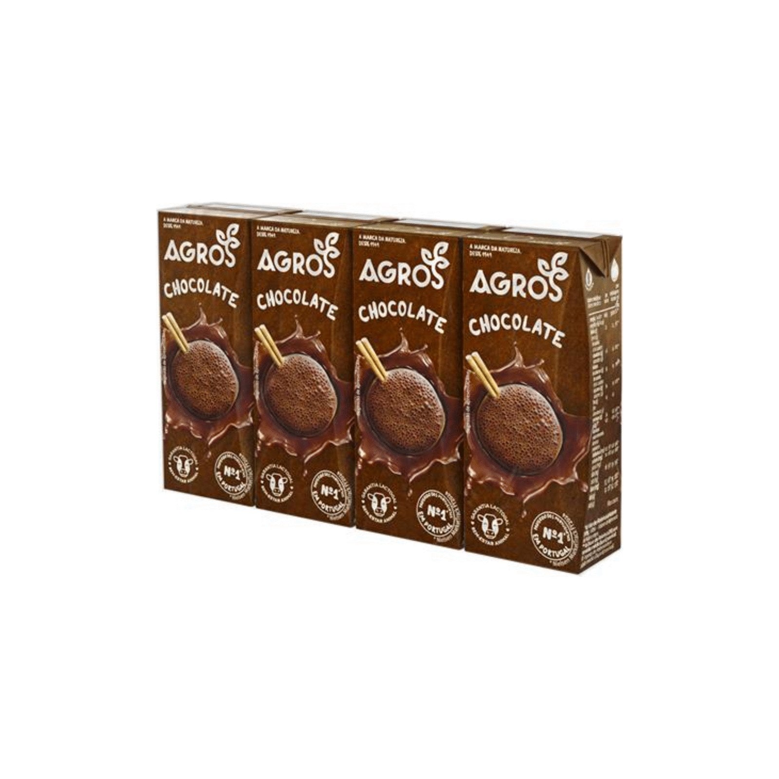 Agros Leite Achocolatado 4 x 200 ml