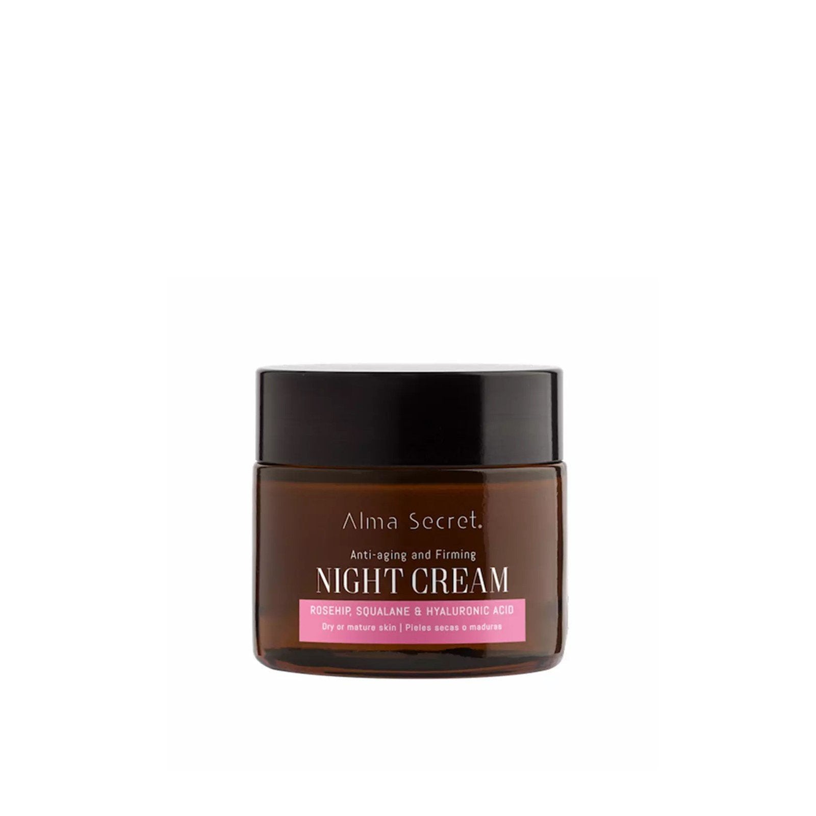 Alma Secret Anti-Aging and Firming Rosehip, Squalane &amp; Hyaluronic Acid creme de noite 50ml