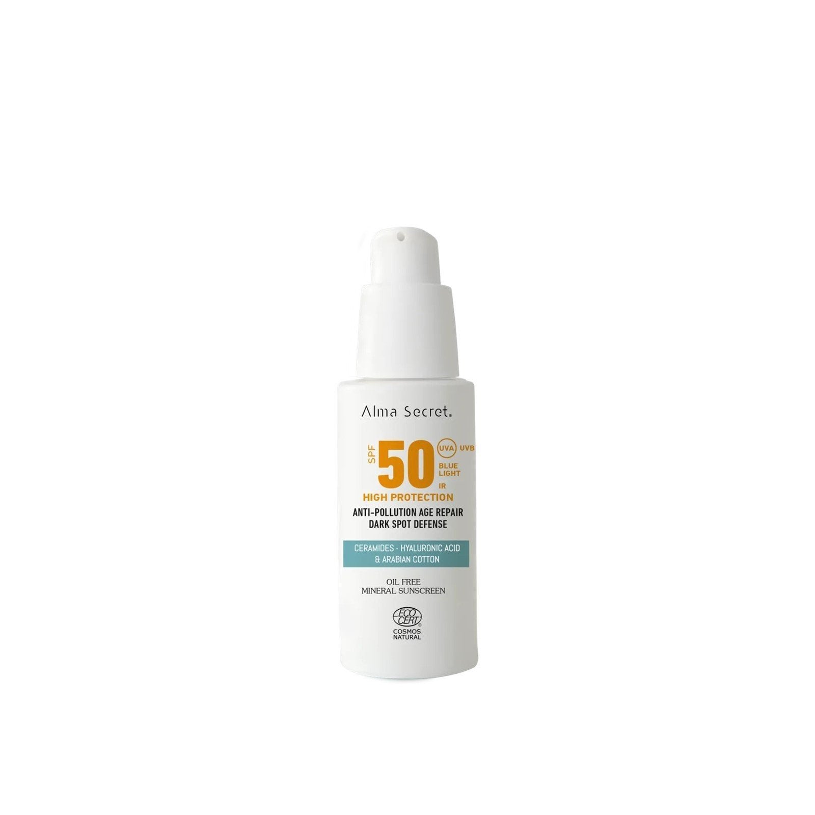 Protector solar facial SPF50 Alma Secret 50ml