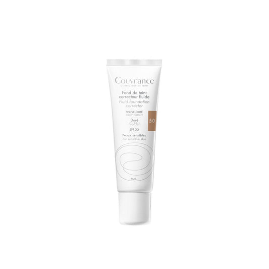 Avène Couvrance Fondo de Maquillaje Fluido Corrector 5.0 Dorado 30ml