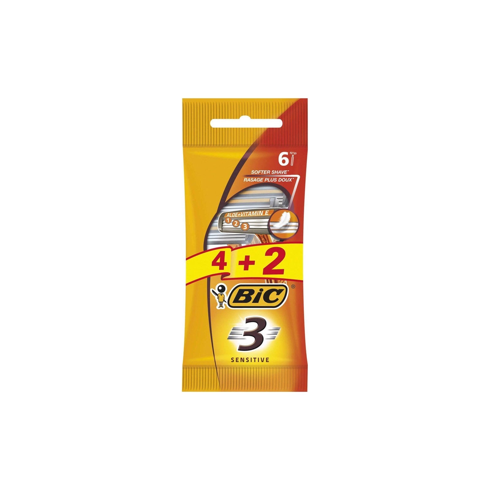 BIC Lâminas Descartáveis Sensitive3 - 4 + 2 un