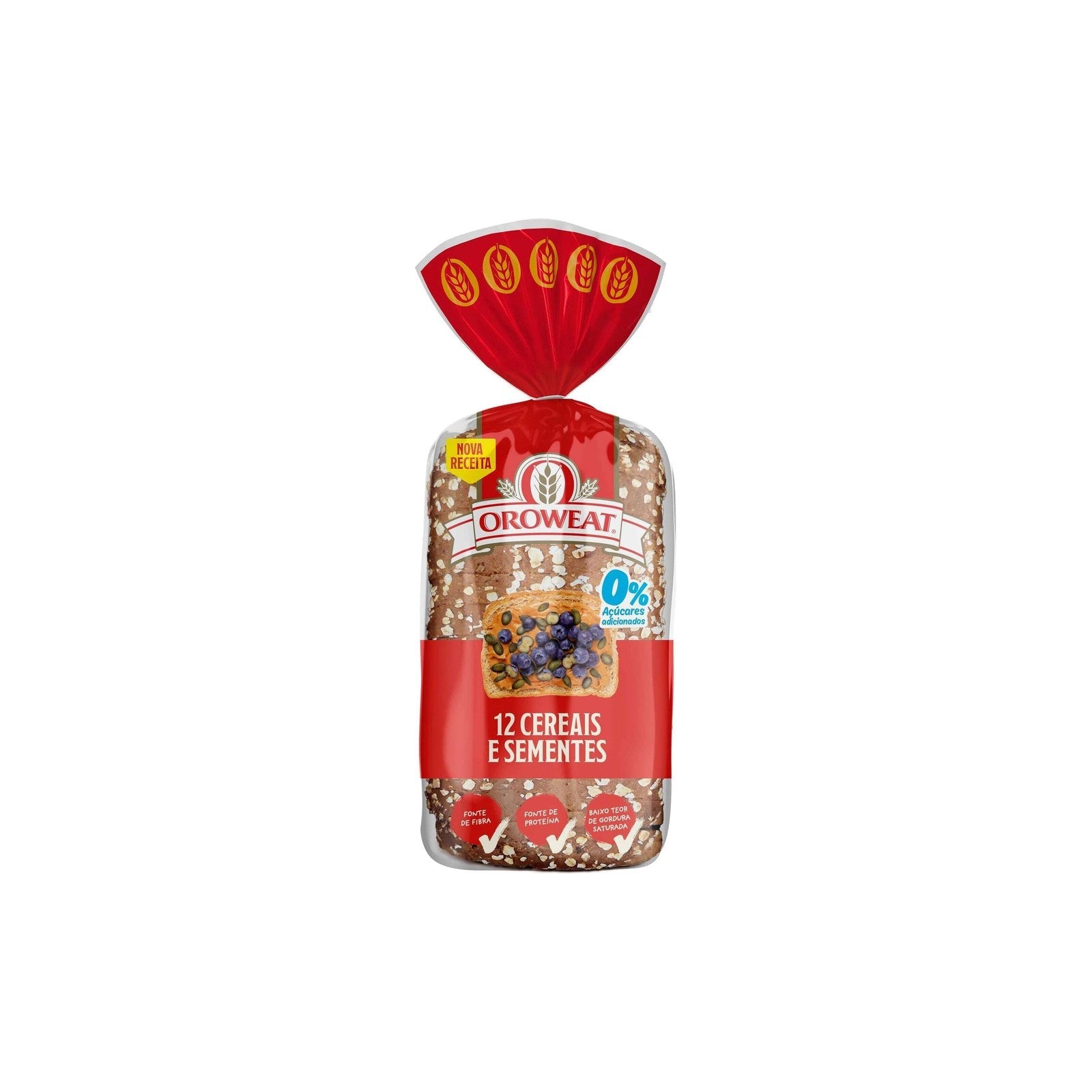 Bimbo Oroweat Pão 12 Cereais e Sementes 550 gr