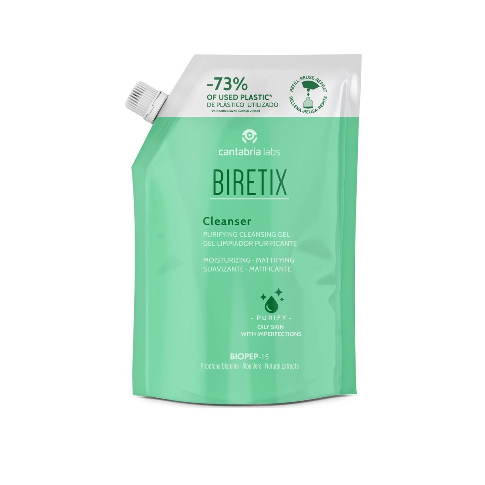 Biretix Cleanser Purifying gel de limpeza Refill 400ml