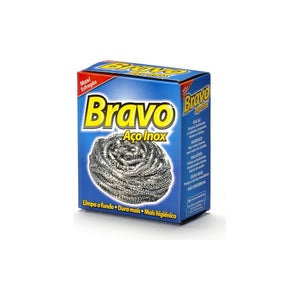 Bravo Esfregão Aço Inox (17% Grátis) 1 un