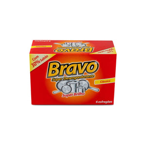 Bravo Esfregão Regular 6 un