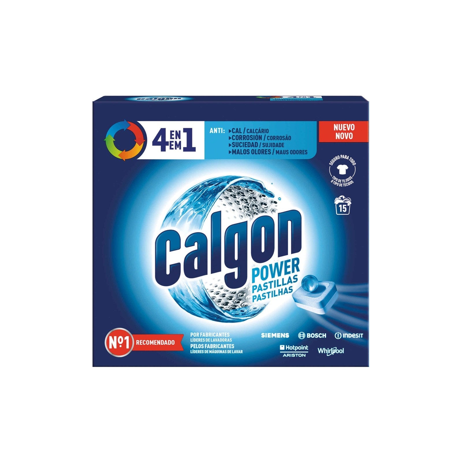 Calgon 3 em 1 Anti-Calcário 15 Pastilhas