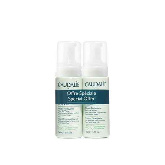 Caudalie Vinoclean Espuma Limpiadora Instantánea 150ml x2