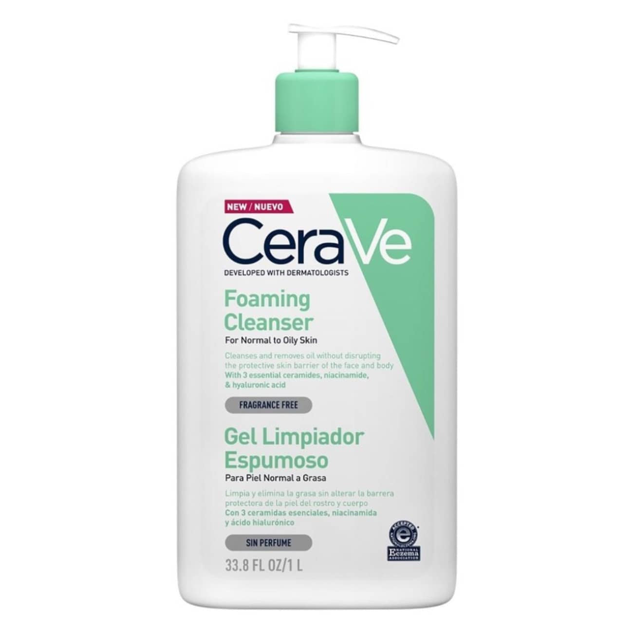 CeraVe Foaming Cleanser Normal to Oily Skin 1000ml