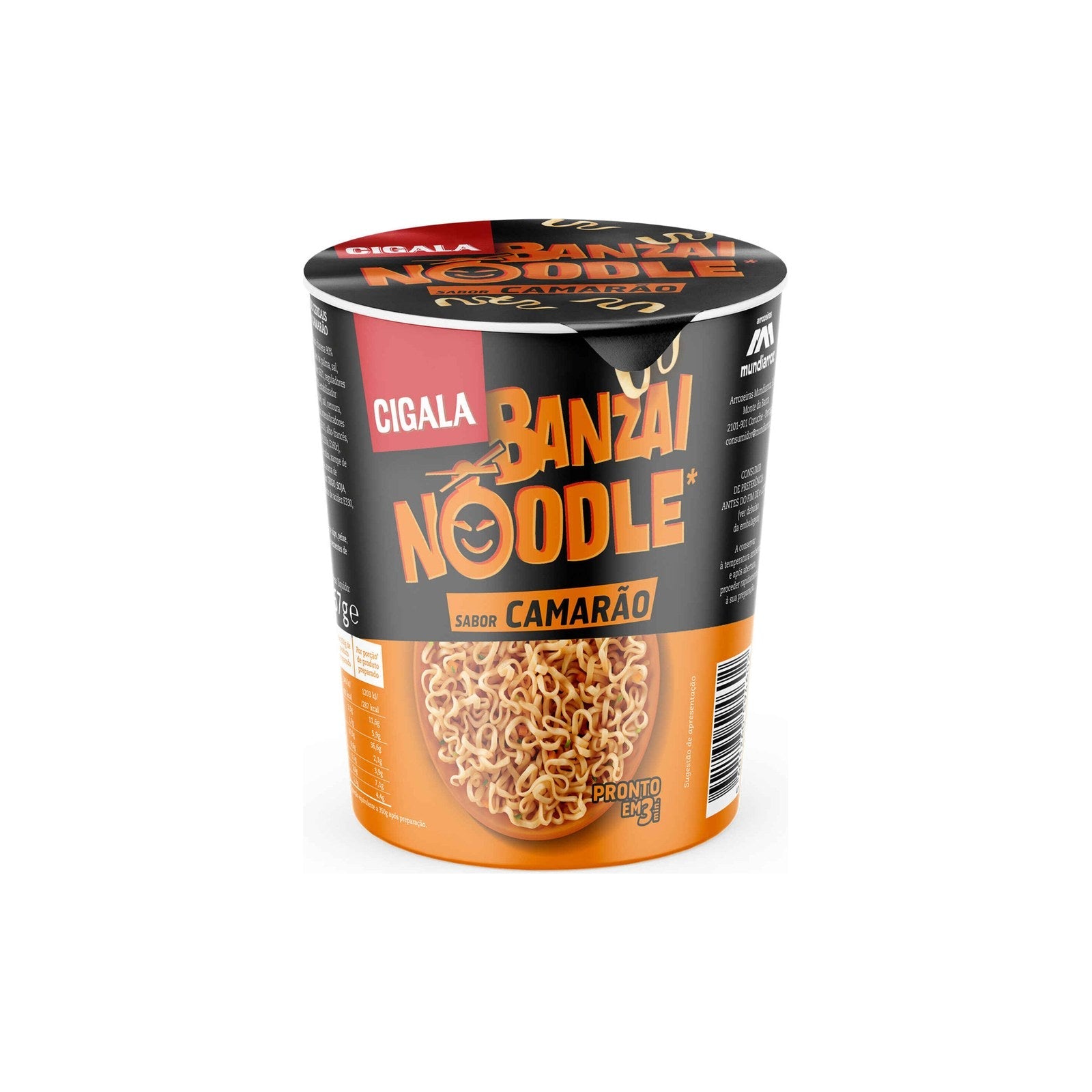 Cigala Banzai Noodle Camarão 67 gr