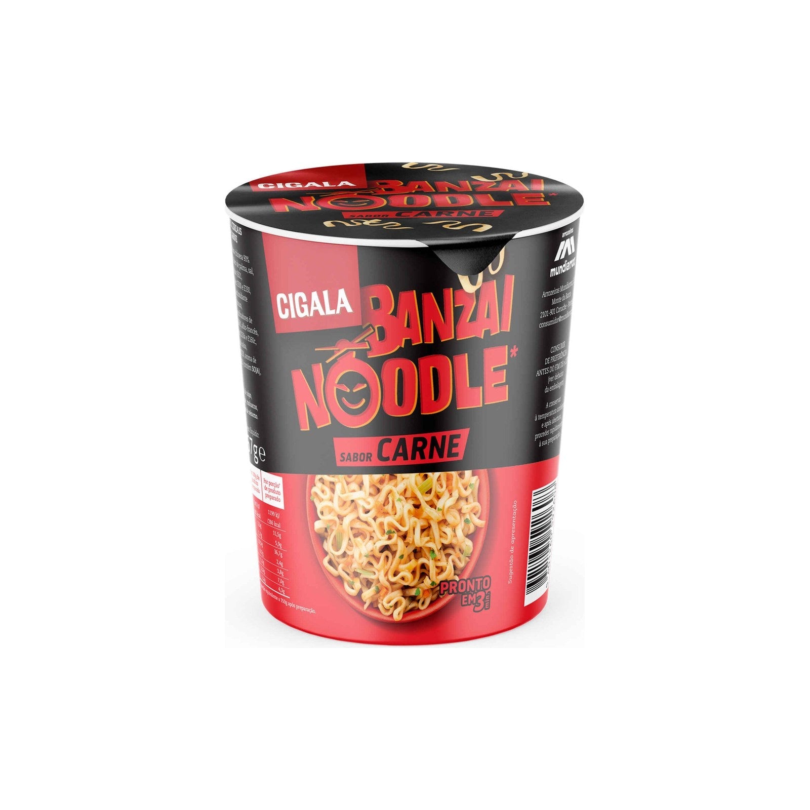 Cigala Banzai Noodle Carne 67 gr