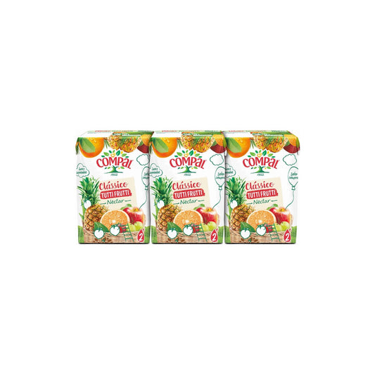 Compal Clássico Néctar Tutti-Frutti 3 x 20 cl