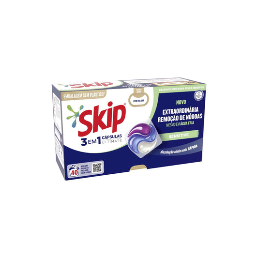 Skip Ultimate Sensitive Cápsulas para Roupa 0,844 kg