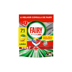 Detergente Máquina Loiça Fairy Platinum Plus Tudo em 1 Limão 1.203 kg