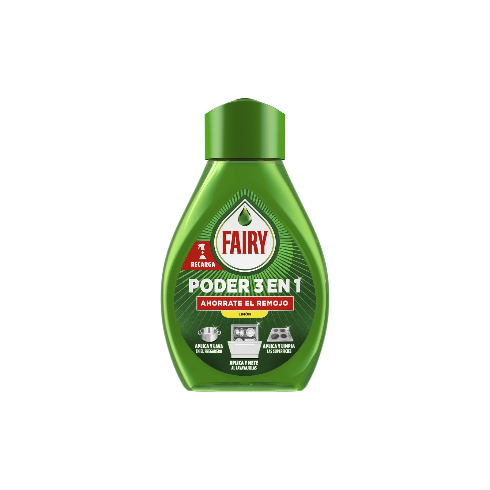 Fairy Spray Recarga Poder 3 em 1 para Loiça e Cozinha 500ml