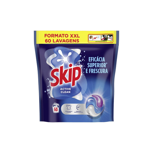 Skip Ultimate Active Clean Cápsulas Detergente Roupa 1,266 kg