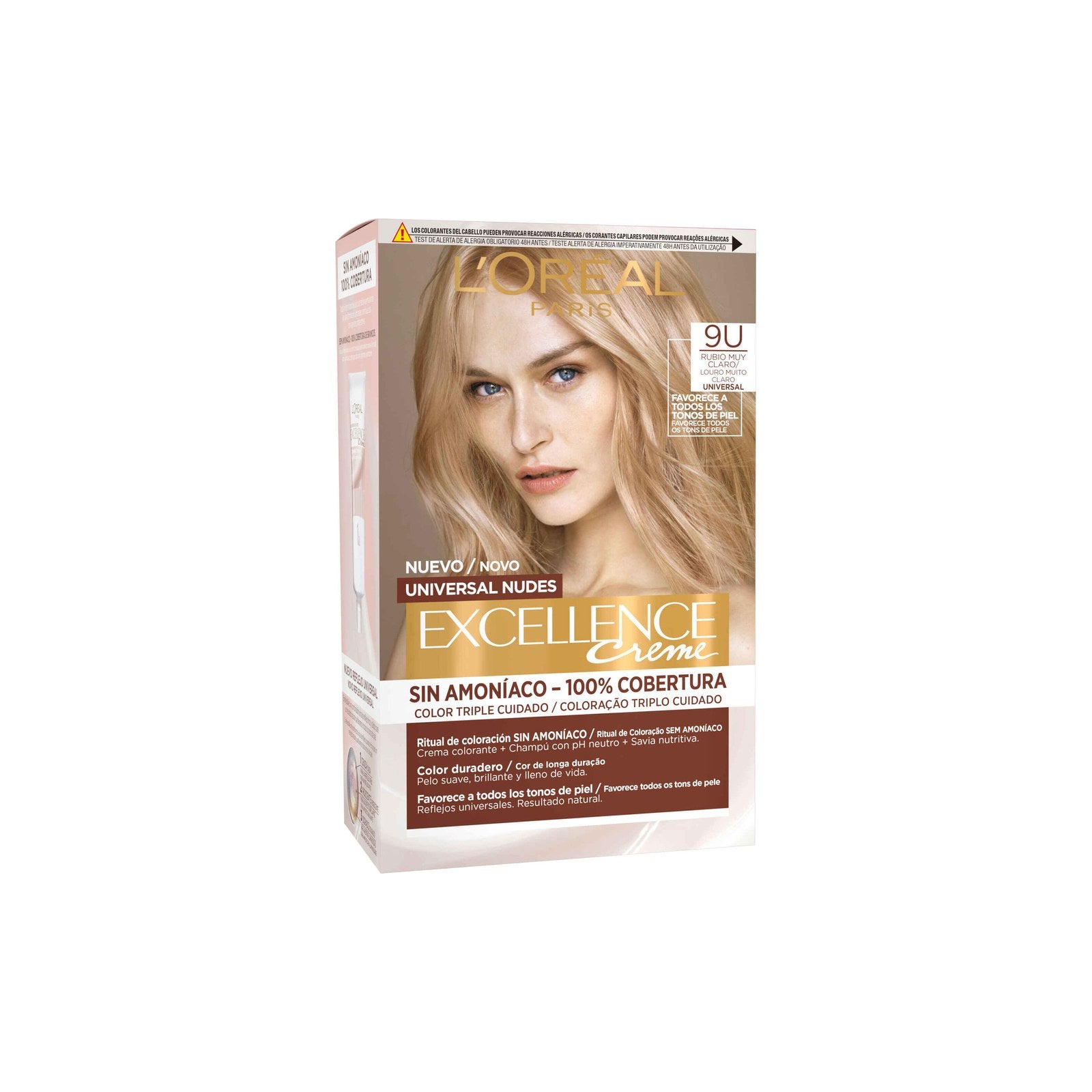 L'Oréal Excellence Creme Coloração Permanente Louro Muito Claro 9U 192 ml
