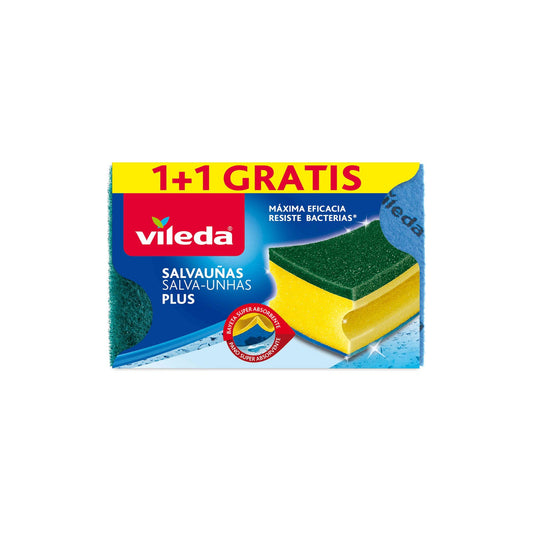 Vileda Esfregão Salva Unhas Anti-bactérias 1+1