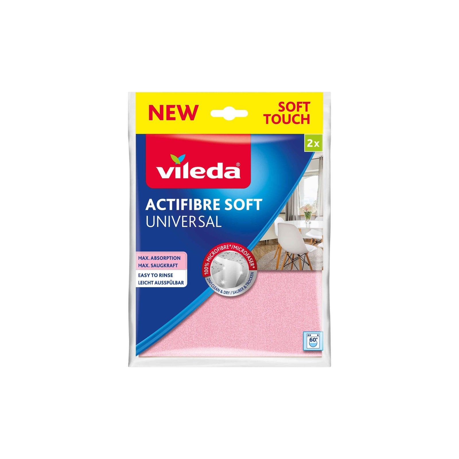 Vileda Pano Microfibra Actifibre Soft Universal 2 un
