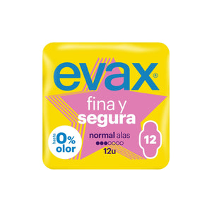 Evax Fina & Segura Pensos Higiénicos Normal com Abas 12 un