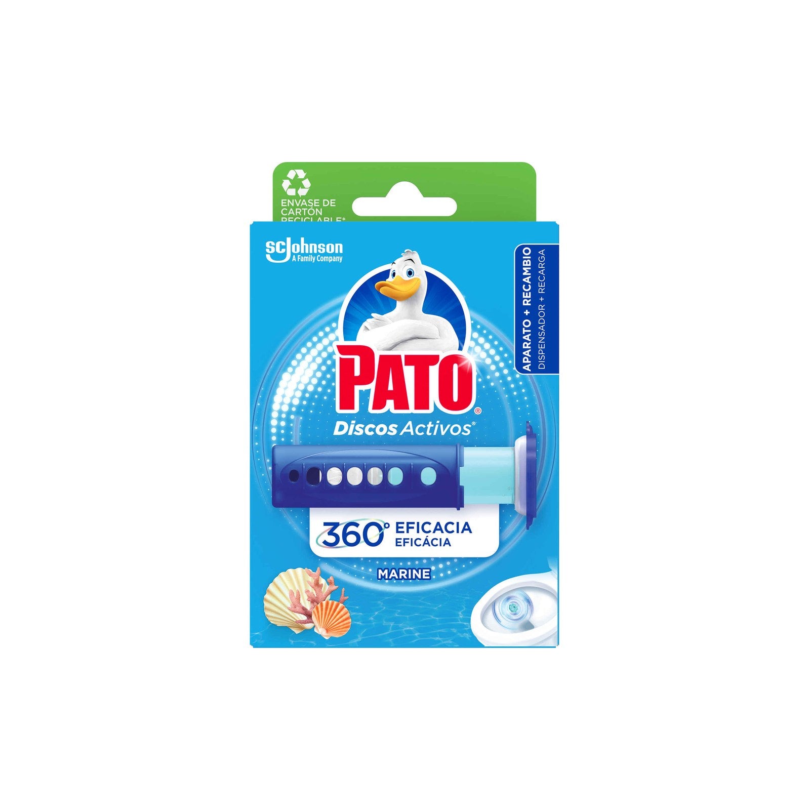 Pato Discos Activos Marinho Dispositivo + 1 Recarga 36 ml