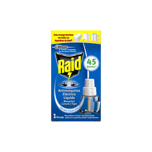 Raid Insecticida Eléctrico Líquido 45 noites Recarga 26 ml