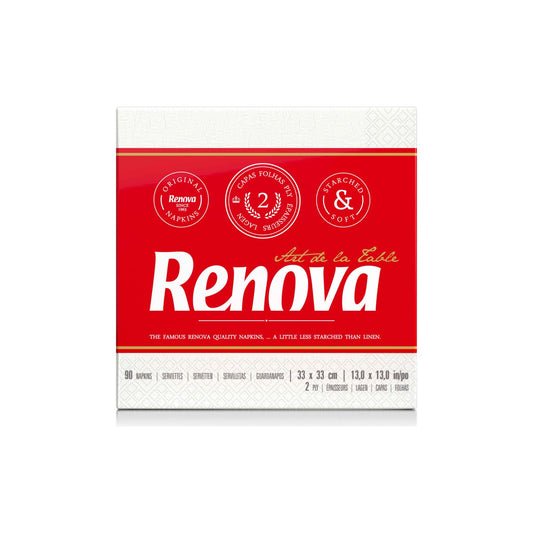 Renova Guardanapos 2 Folhas Art De La Table 33 x 33 cm - 90 un - 1 un