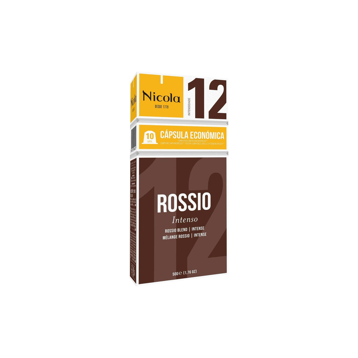 Nicola Rossio Cápsulas Compatível Nespresso Int. 10 - 10 caps