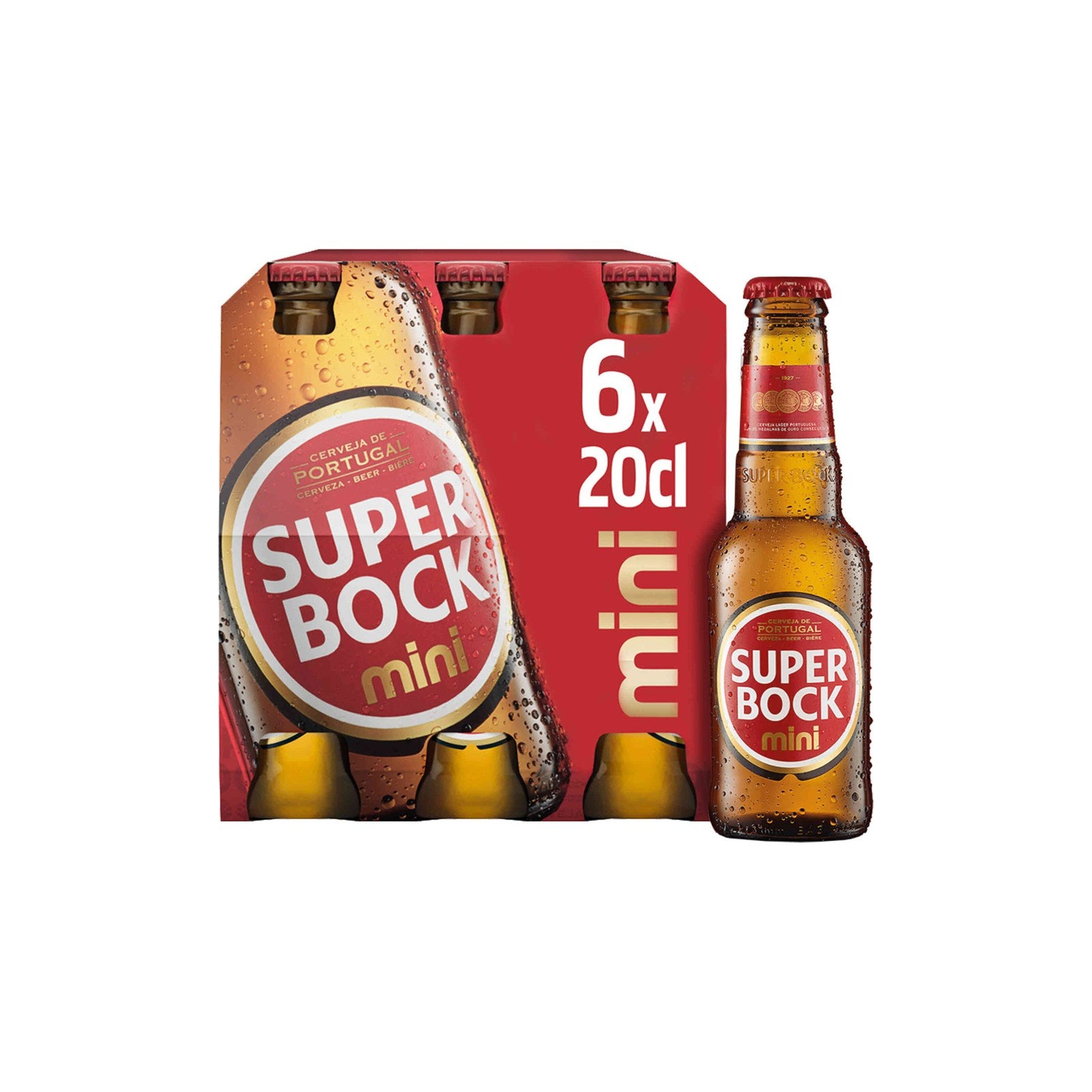 Super Bock Cerveja Mini TP 20 cl - Pack 6 x 20 cl