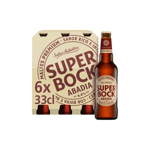 Super Bock Cerveja Abadia Garrafa TP 0,33 L - Pack 6 x 0,33 L