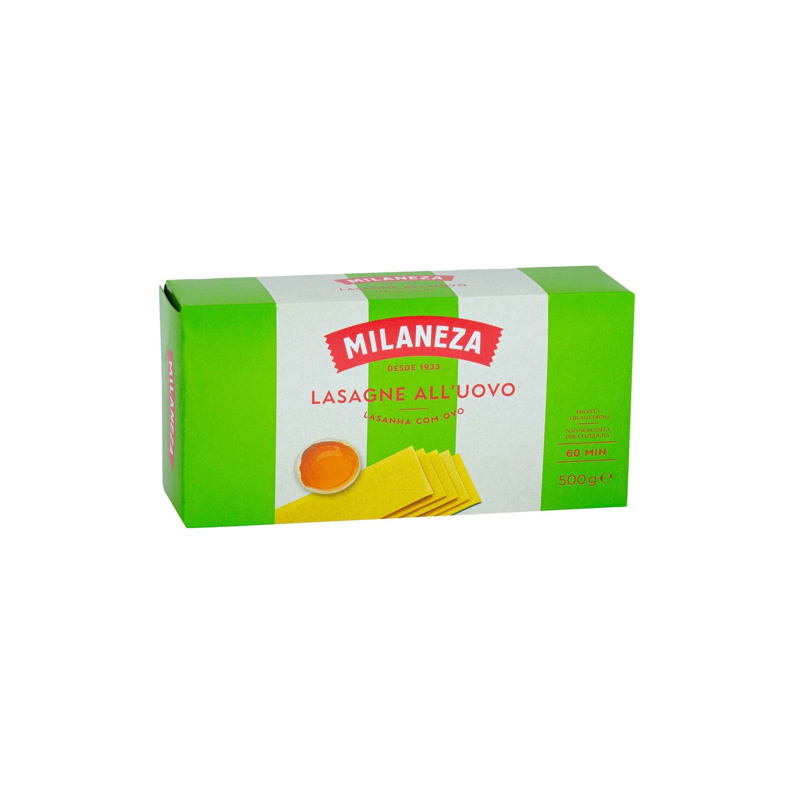 Milaneza Lasanha com Ovo 500 gr