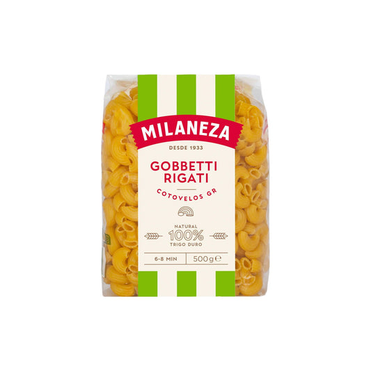Milaneza Massa Cotovelos Grandes Riscados 500 gr