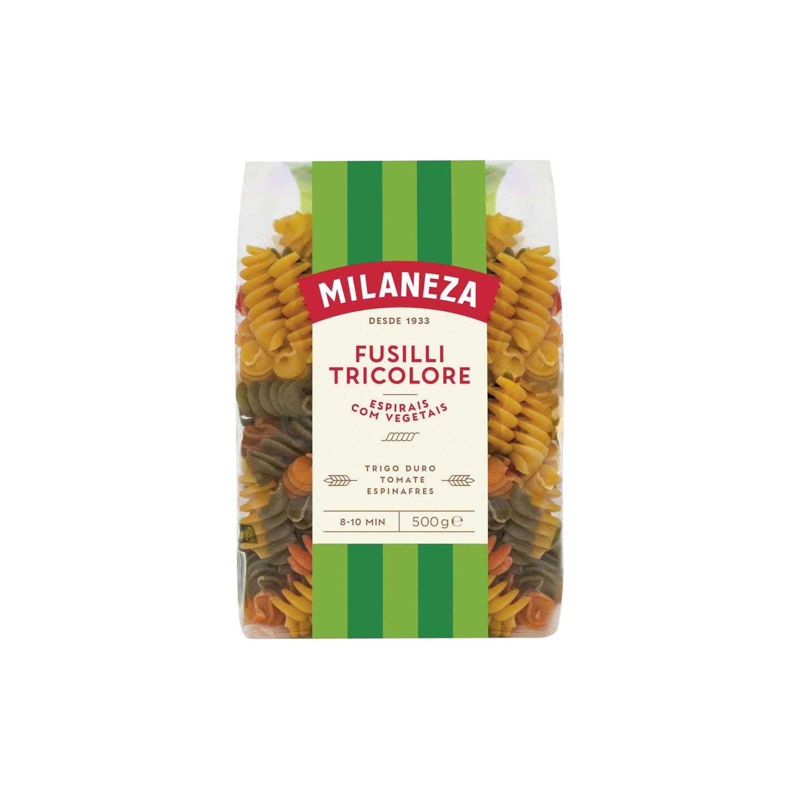 Milaneza Massa Espirais Tricolores 500 gr