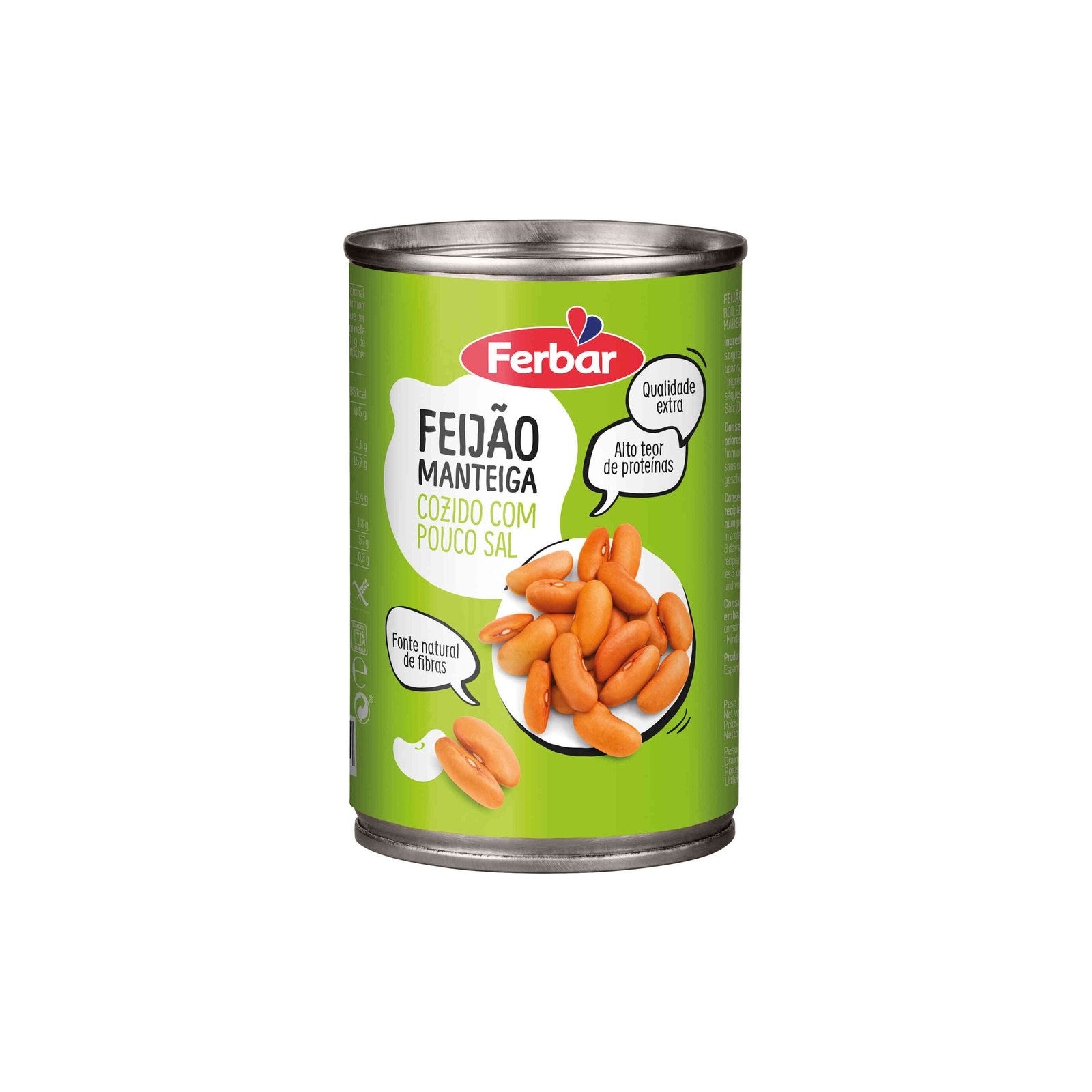 Ferbar Feijão Manteiga 410 gr