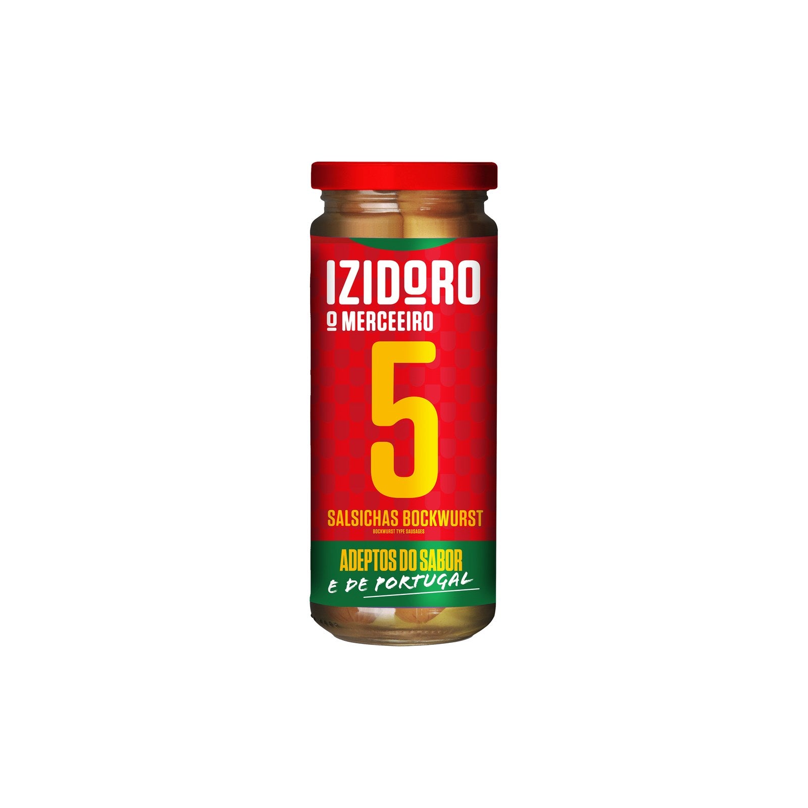 Izidoro Salsichas Bockwurst 5 un Frasco 245 gr